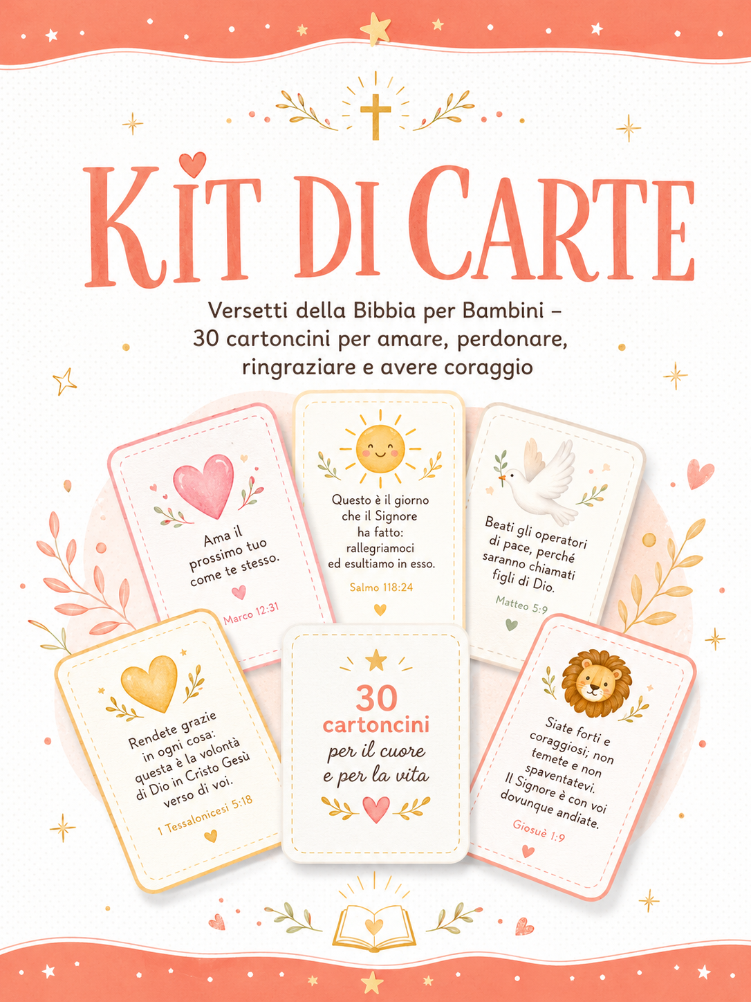 Kit di Carte – Versetti della Bibbia per Bambini