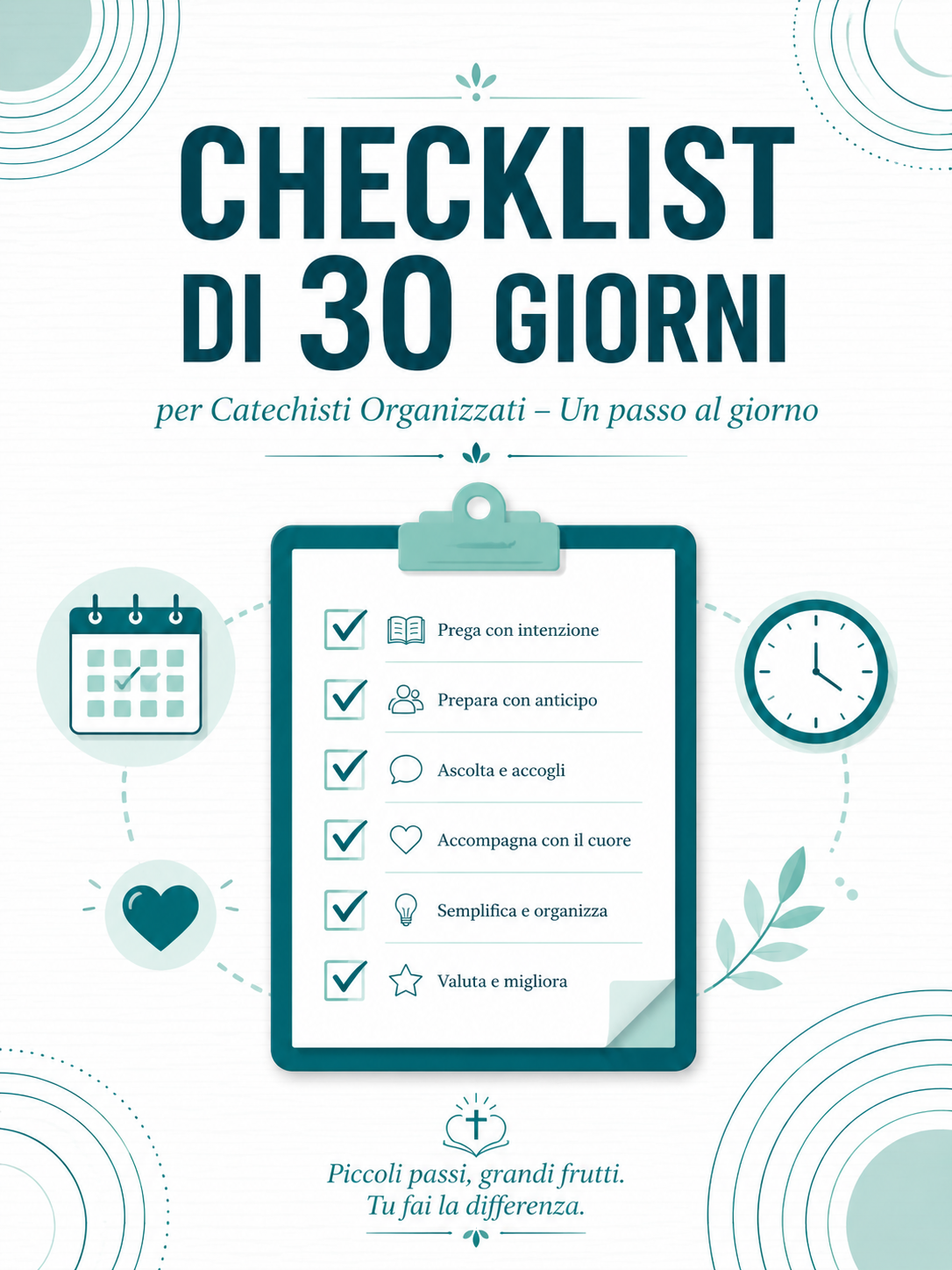 Checklist di 30 Giorni per Catechisti Organizzati
